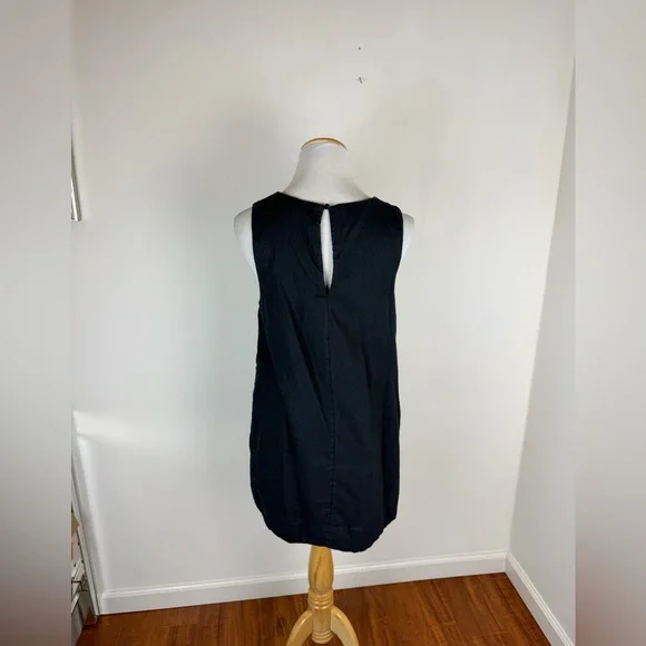 Abercrombie High-Neck Linen A-Line Shift Dress Size S Petite - Picture 5 of 7